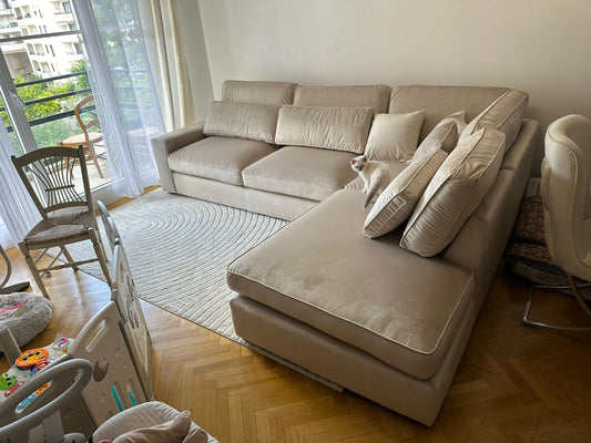 Canapé Lexus - Velours Beige 310X230