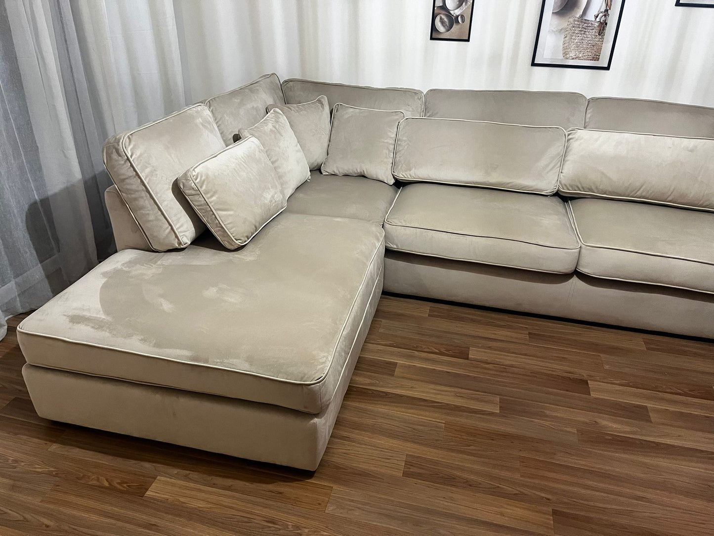 Canapé Lexus - Velours Beige 310X230