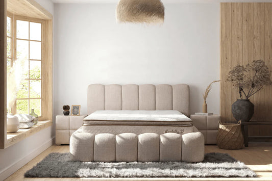Lit Coffre ALYA - beige Marbella