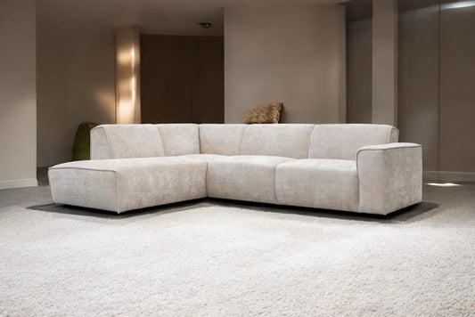 Canapé COLETTE en tissu marbella beige