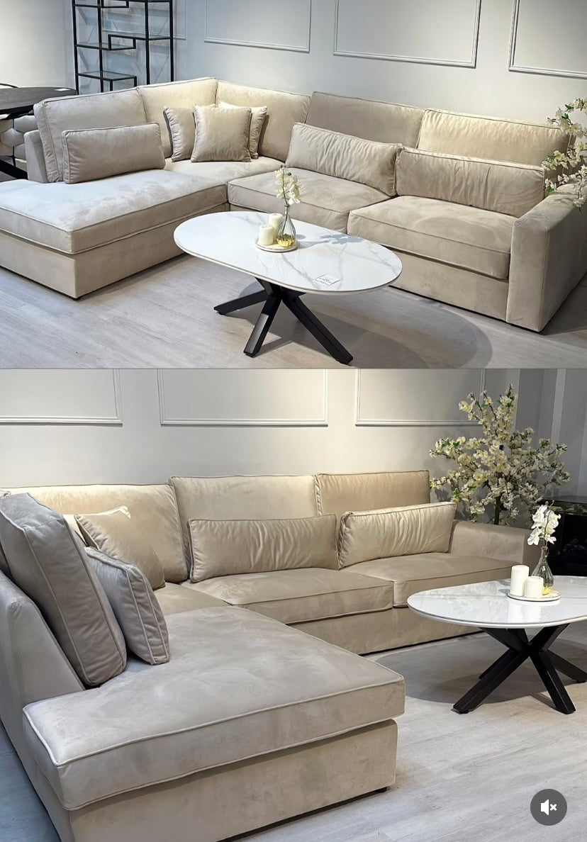 Canapé Lexus - Velours Beige 310X230