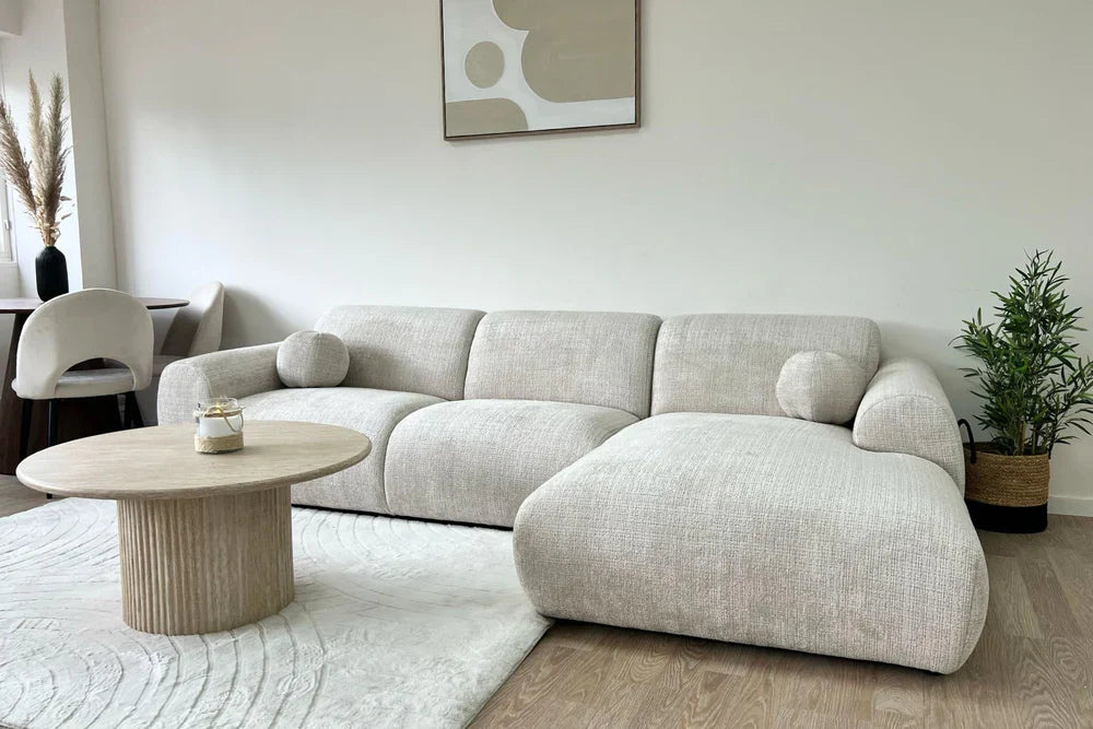Canapé CLOUD en tissu marbella beige