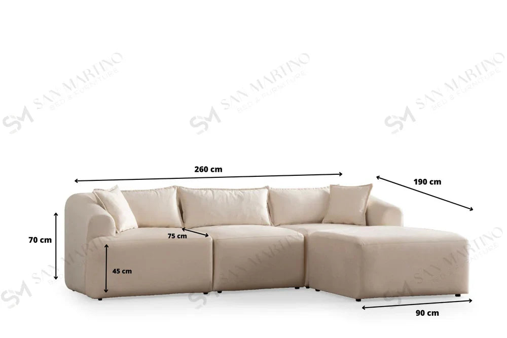 Canapé Mila modulable Marbella Beige