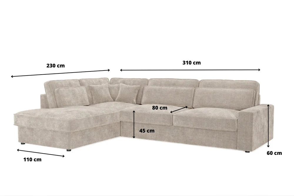 Canapé d'Angle Lexus Marbella Beige 310X230