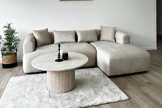 Canapé ELA en velours Beige