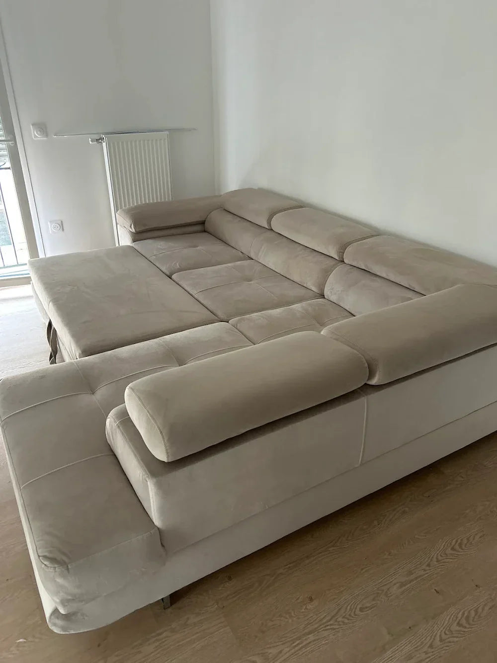 Canapé d'Angle Convertible Tony Beige